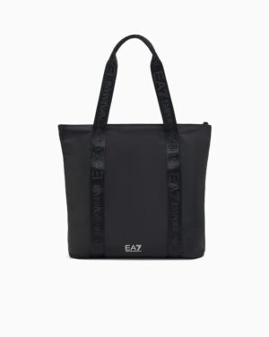Bolso Shopper EA7 con cinta Ventus7 Negro