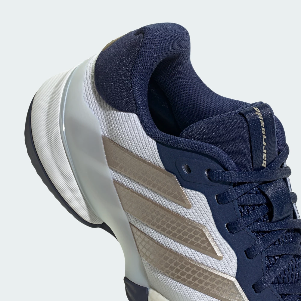 Calzado Adidas Barricade 14 Arcilla Blanco y Azul - Imagen 9