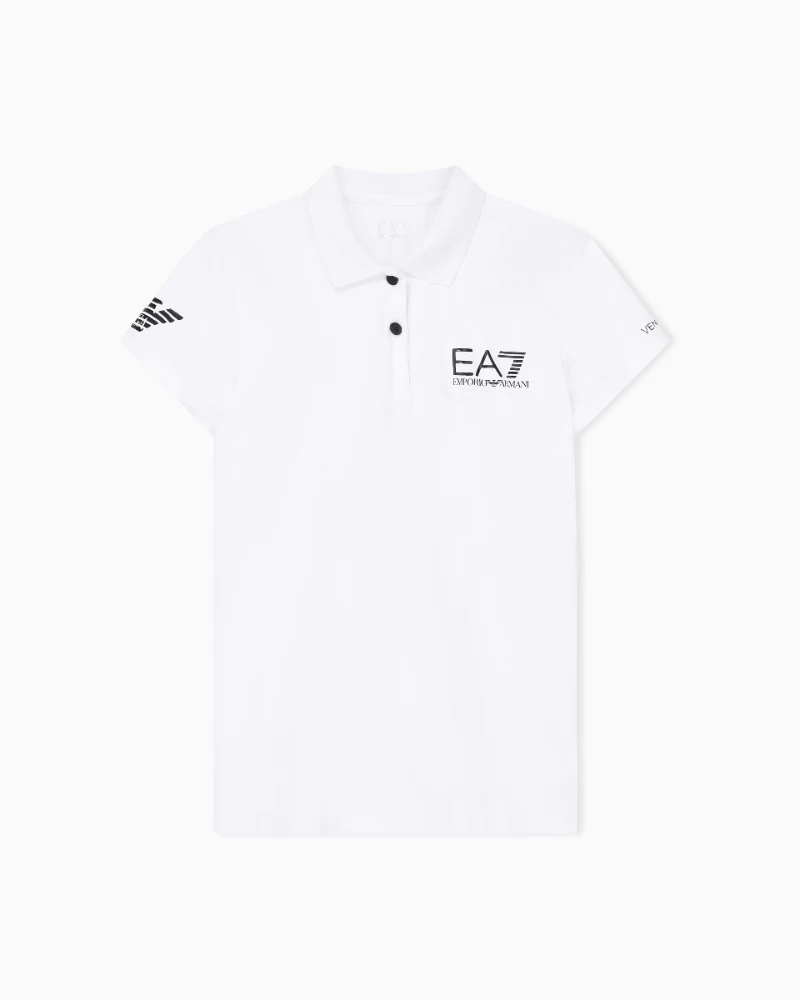 Polo Mujer EA7 Ventus7 Blanco