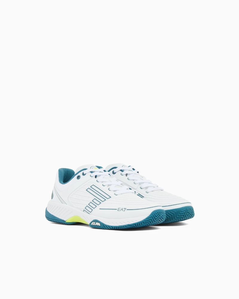 Calzado Unisex EA7 Arcilla y Padel Blanco - Imagen 2