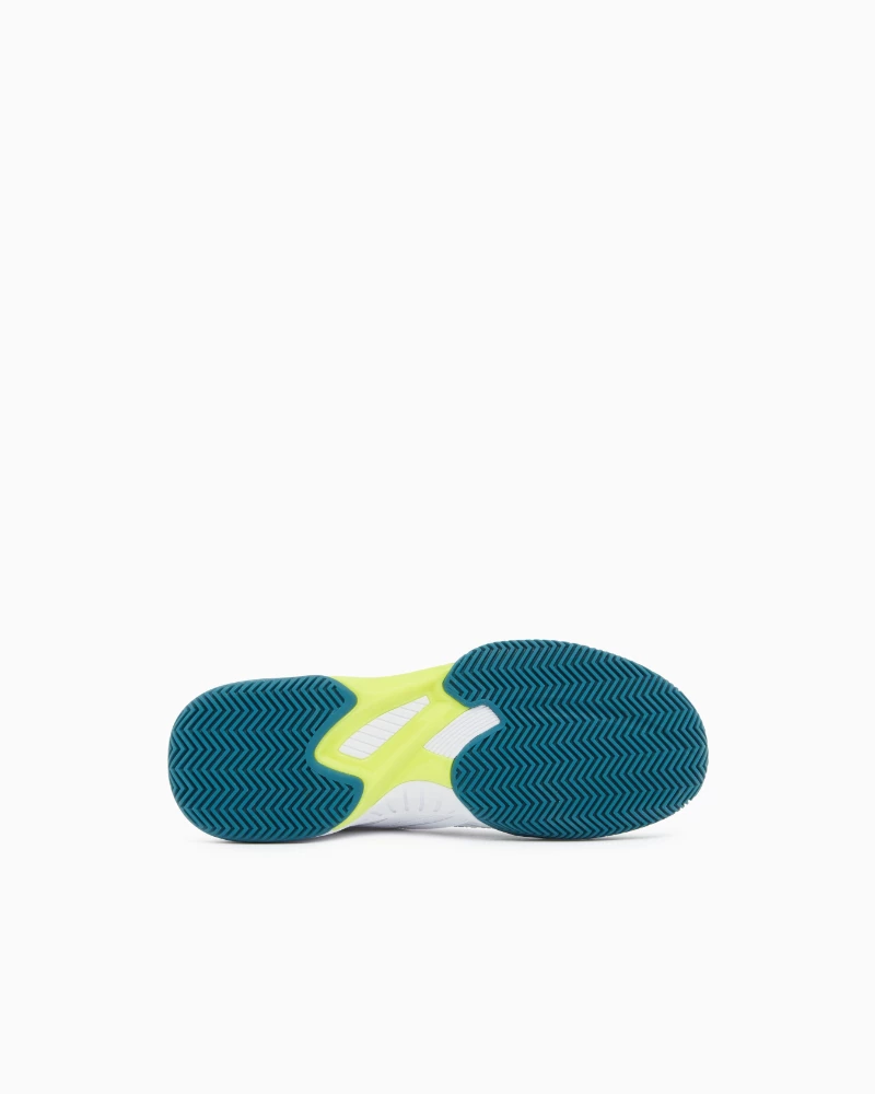 Calzado Unisex EA7 Arcilla y Padel Blanco - Imagen 6