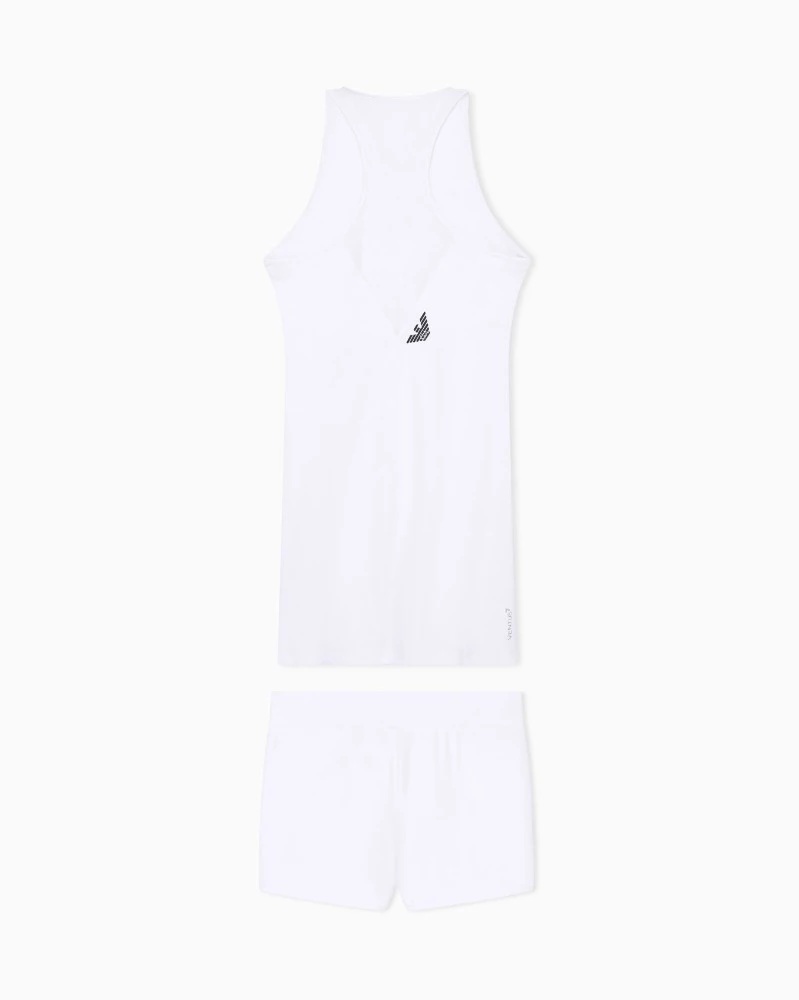 Vestido EA7 tennis Pro Ventus7 Blanco - Imagen 6