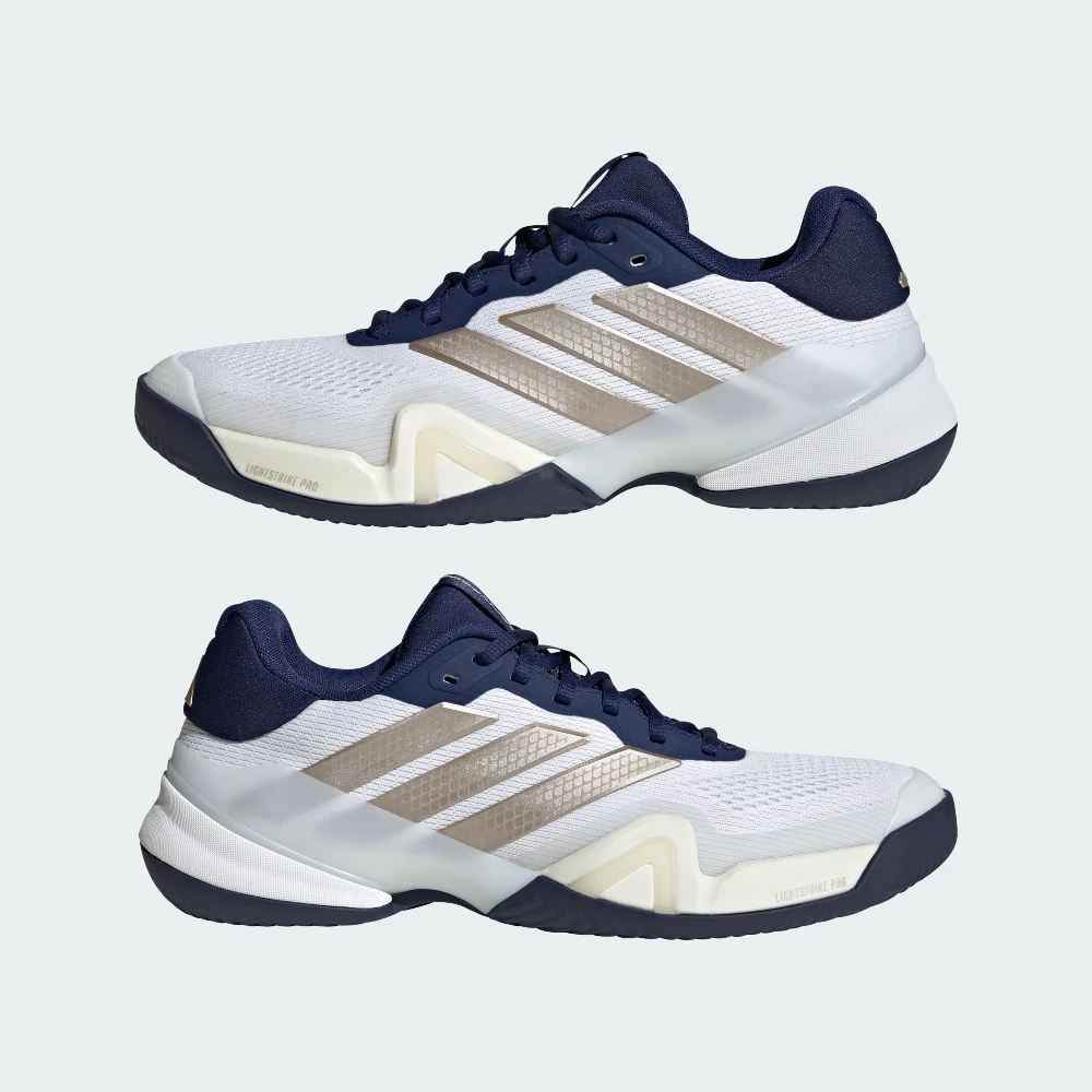 Calzado Adidas Barricade 14 Arcilla Blanco y Azul - Imagen 8