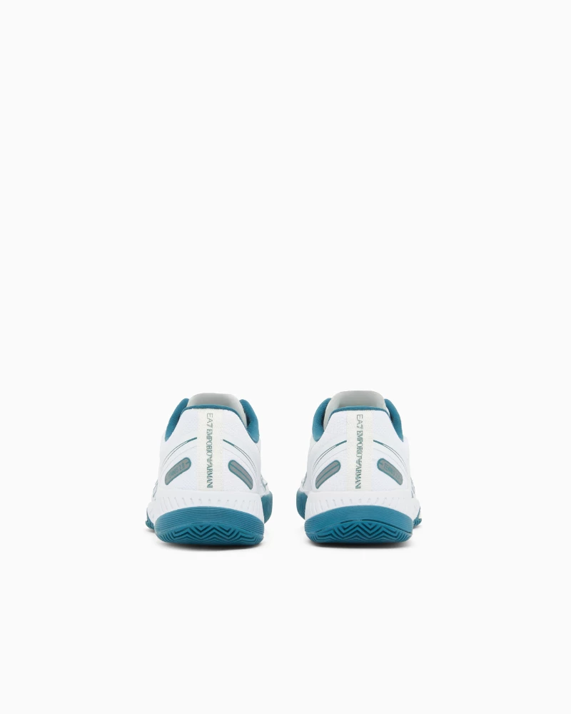 Calzado Unisex EA7 Arcilla y Padel Blanco - Imagen 5