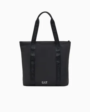 Bolso Shopper EA7 con cinta Ventus7 Negro