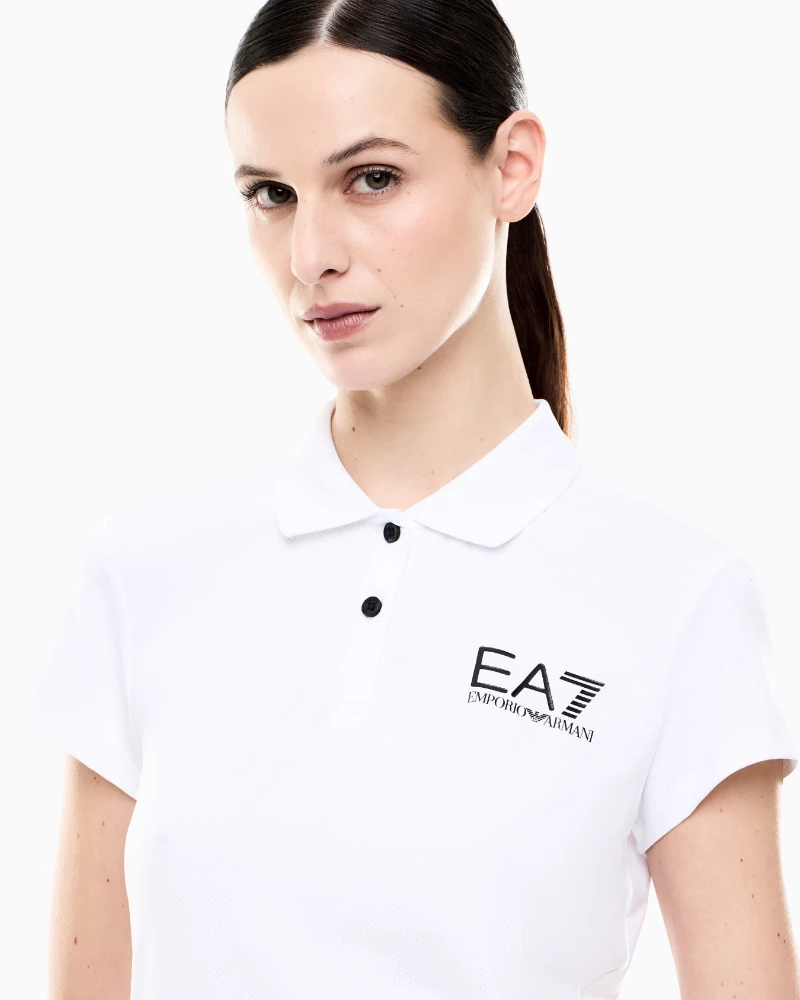Polo Mujer EA7 Ventus7 Blanco - Imagen 7