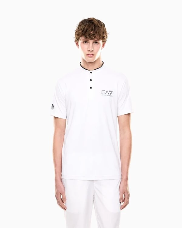 Playera Hombre EA7 VENTUS7 SERAFINO Blanco - Imagen 5