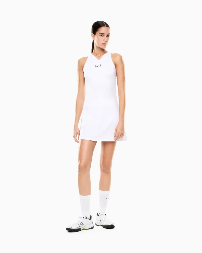 Vestido EA7 tennis Pro Ventus7 Blanco - Imagen 5