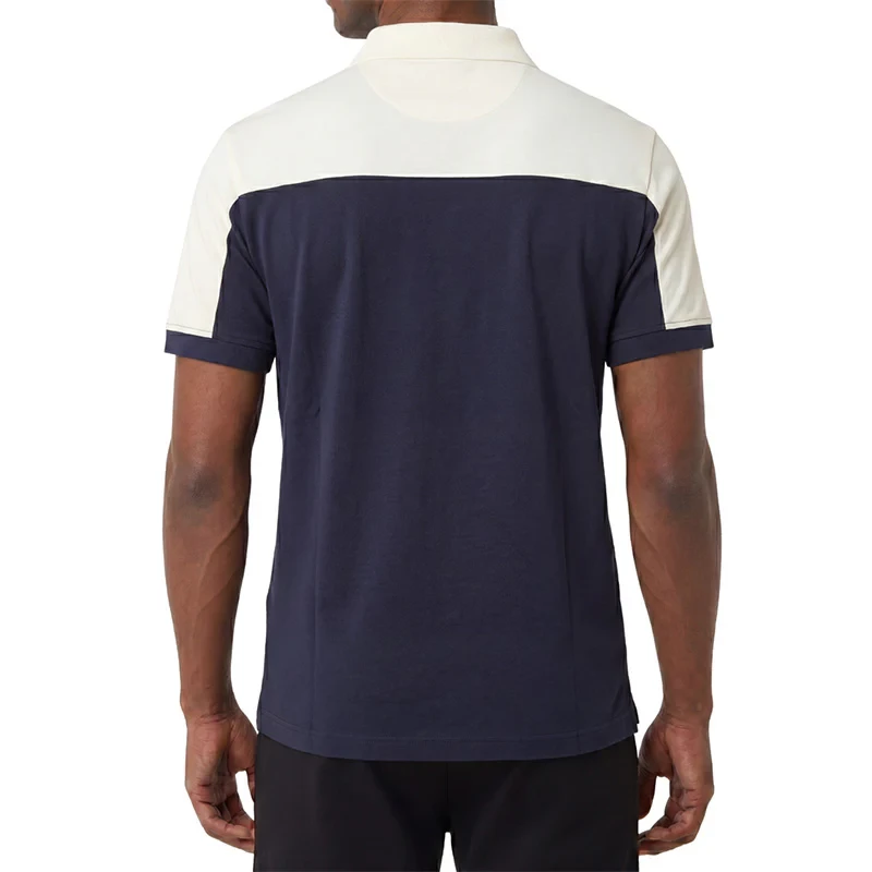 EA7 Polo algodón Logo Series Armani Blue - Imagen 4