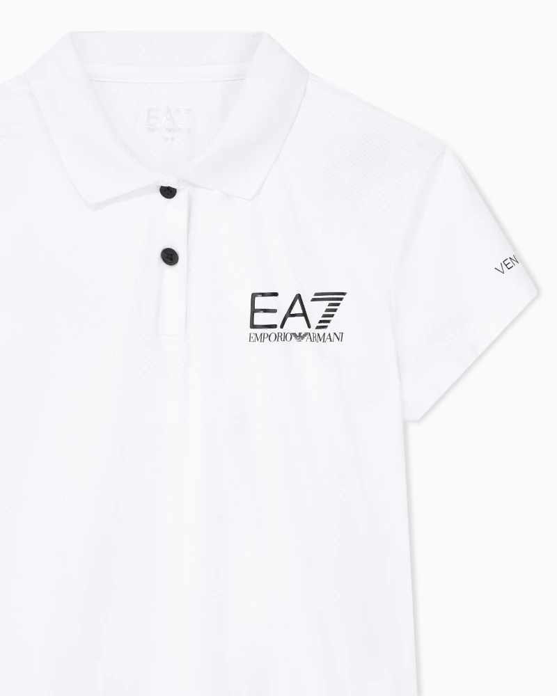 Polo Mujer EA7 Ventus7 Blanco - Imagen 8