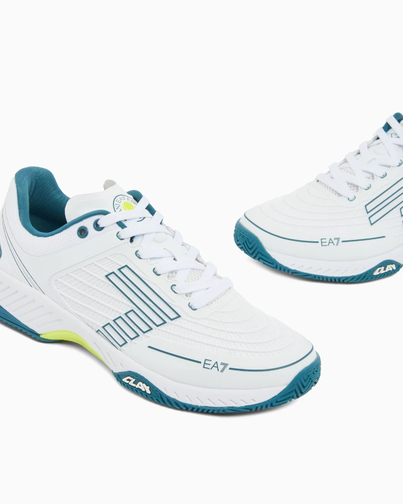 Calzado Unisex EA7 Arcilla y Padel Blanco - Imagen 3