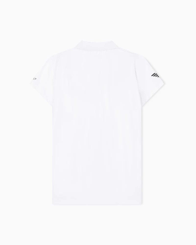 Polo Mujer EA7 Ventus7 Blanco - Imagen 5